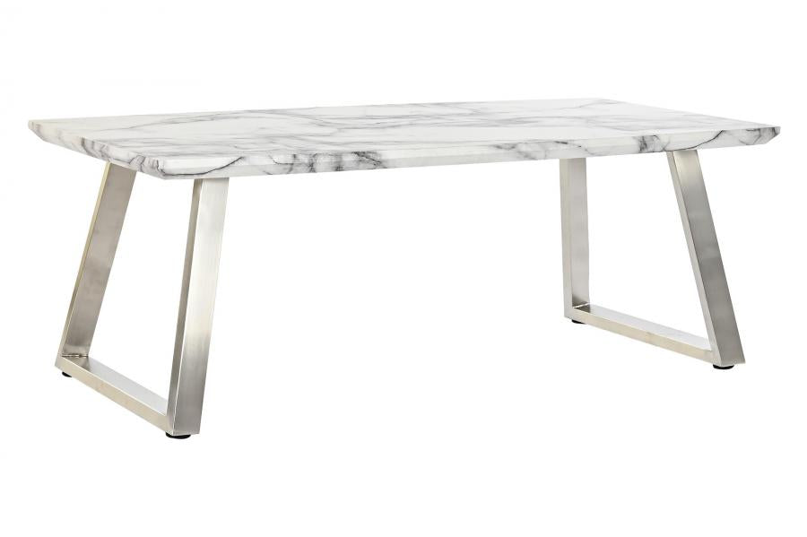MESA CENTRO MDF ACERO 120X60X44 BLANCO