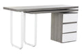 ESCRITORIO MDF METAL 150X120X75 GRIS