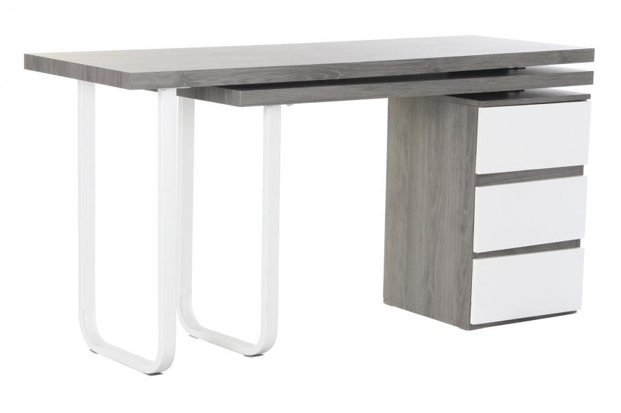 ESCRITORIO MDF METAL 150X120X75 GRIS