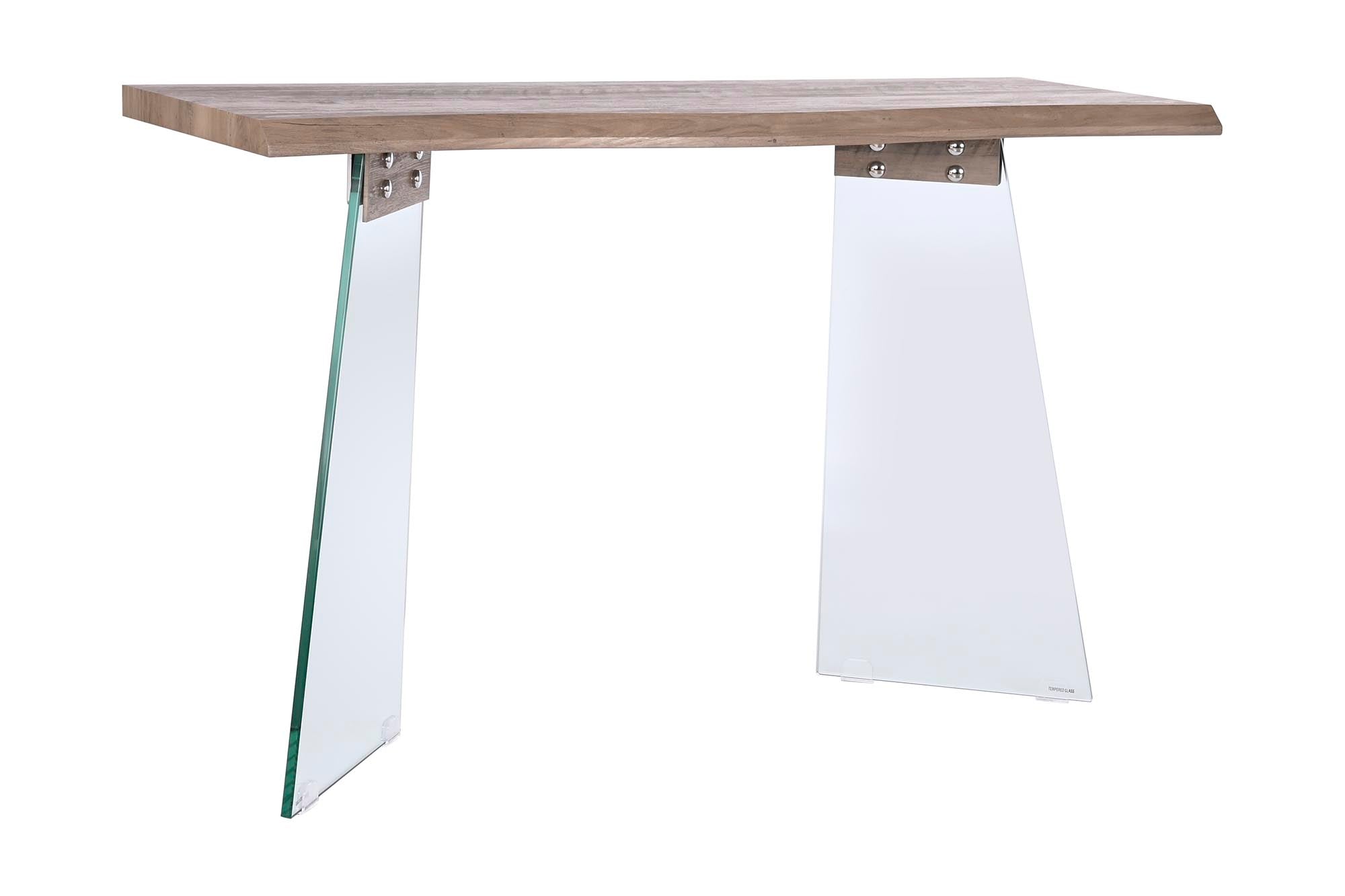CONSOLA CRISTAL MDF 120X40X76 GRIS CLARO