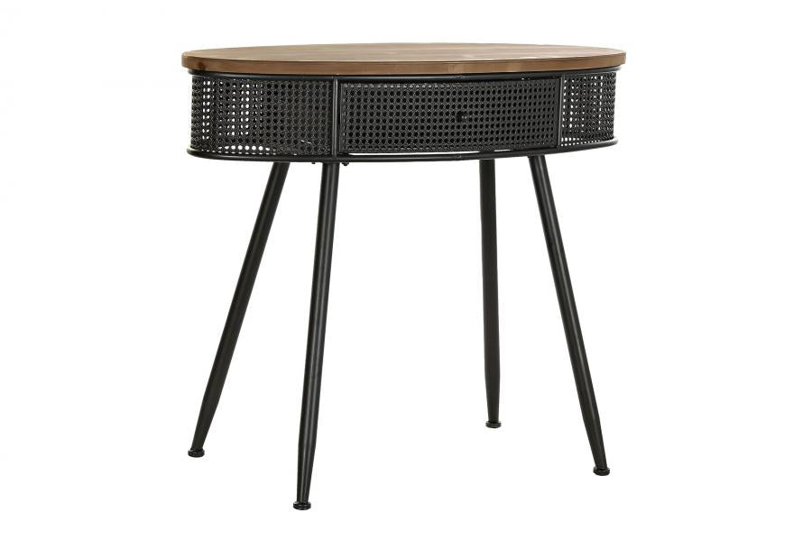 CONSOLA ABETO METAL 90,5X39X78 NEGRO