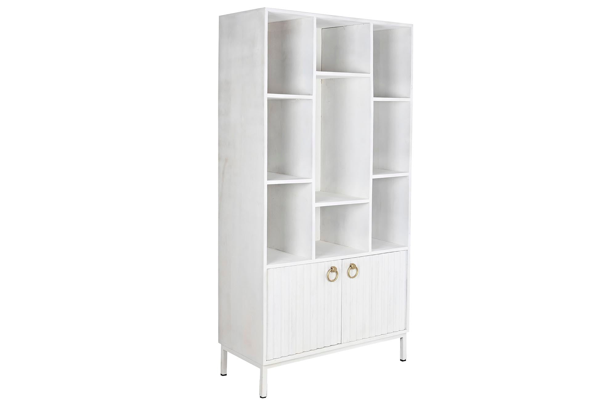 ESTANTERIA MANGO METAL 90X40X180 BLANCO