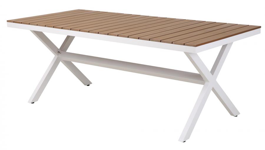 MESA COMEDOR ALUMINIO RESINA 200X90X75