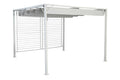 PERGOLA ACERO POLIESTER 296X296X225 BLANCO