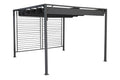 PERGOLA ACERO POLIESTER 300X300X230 250gr,/m2 GRIS