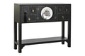 CONSOLA ABETO MDF 95X26X79 ORIENTAL NEGRO