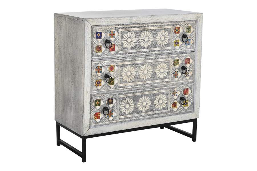 COMODA MANGO CERAMICA 80X38X80 BEIGE