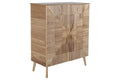 APARADOR PAULOWNIA MDF 100X44X118 MARRON CLARO