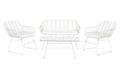 SOFA SET 4 RATAN SINTETICO 124X74X84 CON COJINES