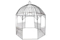 PERGOLA HIERRO 304X304X332 CENADOR NEGRO