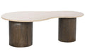 MESA CENTRO MANGO PIEDRA 120X70X53 BEIGE