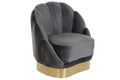 BUTACA POLIESTER METAL 86X80X85 GRIS OSCURO