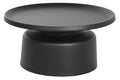 MESA CENTRO METAL 75X75X38 NEGRO
