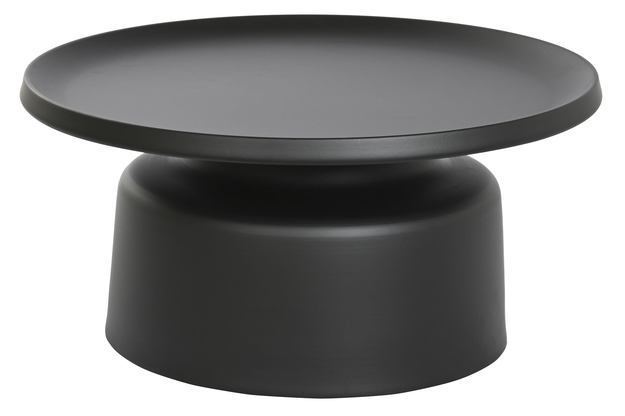 MESA CENTRO METAL 75X75X38 NEGRO