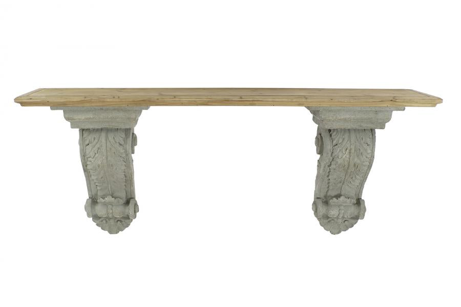 CONSOLA ABETO 180X35X78 ENVEJECIDO NATURAL