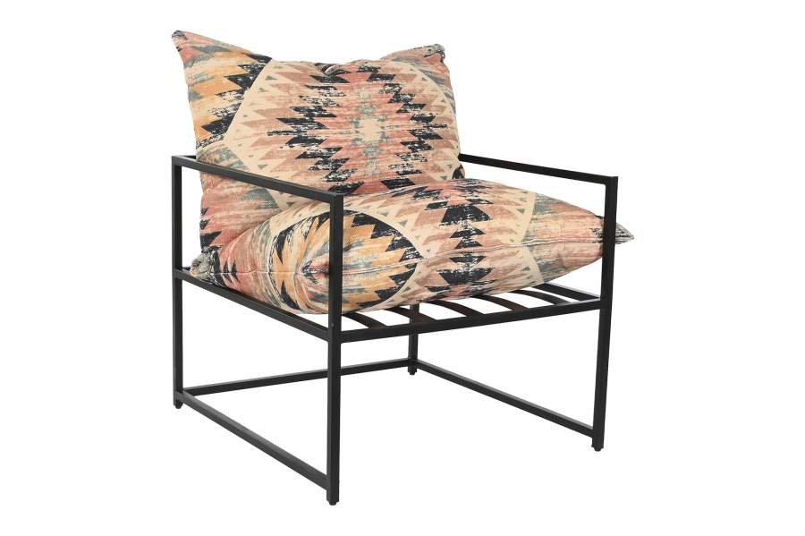BUTACA KILIM METAL 70X75X85 MULTICOLOR