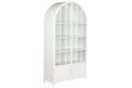 VITRINA METAL CRISTAL 91X36,5X172 BLANCO