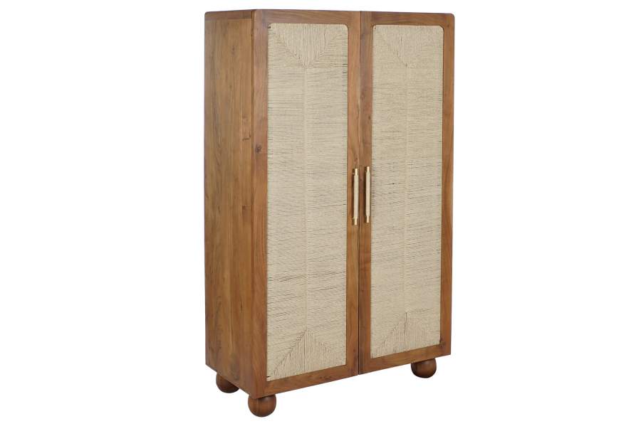 ARMARIO ACACIA RATAN 102X46X175 TRENZADO