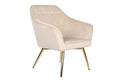 BUTACA POLIESTER METAL 74X74X90 VELVET CREMA