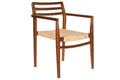 SILLA TECA RATAN 58X50X86 MARRON
