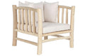 SILLON TECA POLIESTER 80X77X71 NATURAL BLANCO