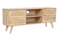 MUEBLE TV RUBBERWOOD RATAN 120X30X48 NATURAL