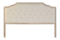 CABECERO CAMA LINO RUBBERWOOD 160X10X120 BEIGE