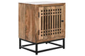 MESITA DE NOCHE MANGO CRISTAL 50X40X65 LISTONES
