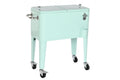 NEVERA ACERO PP 74X43X80 56 LITROS AZUL CELESTE