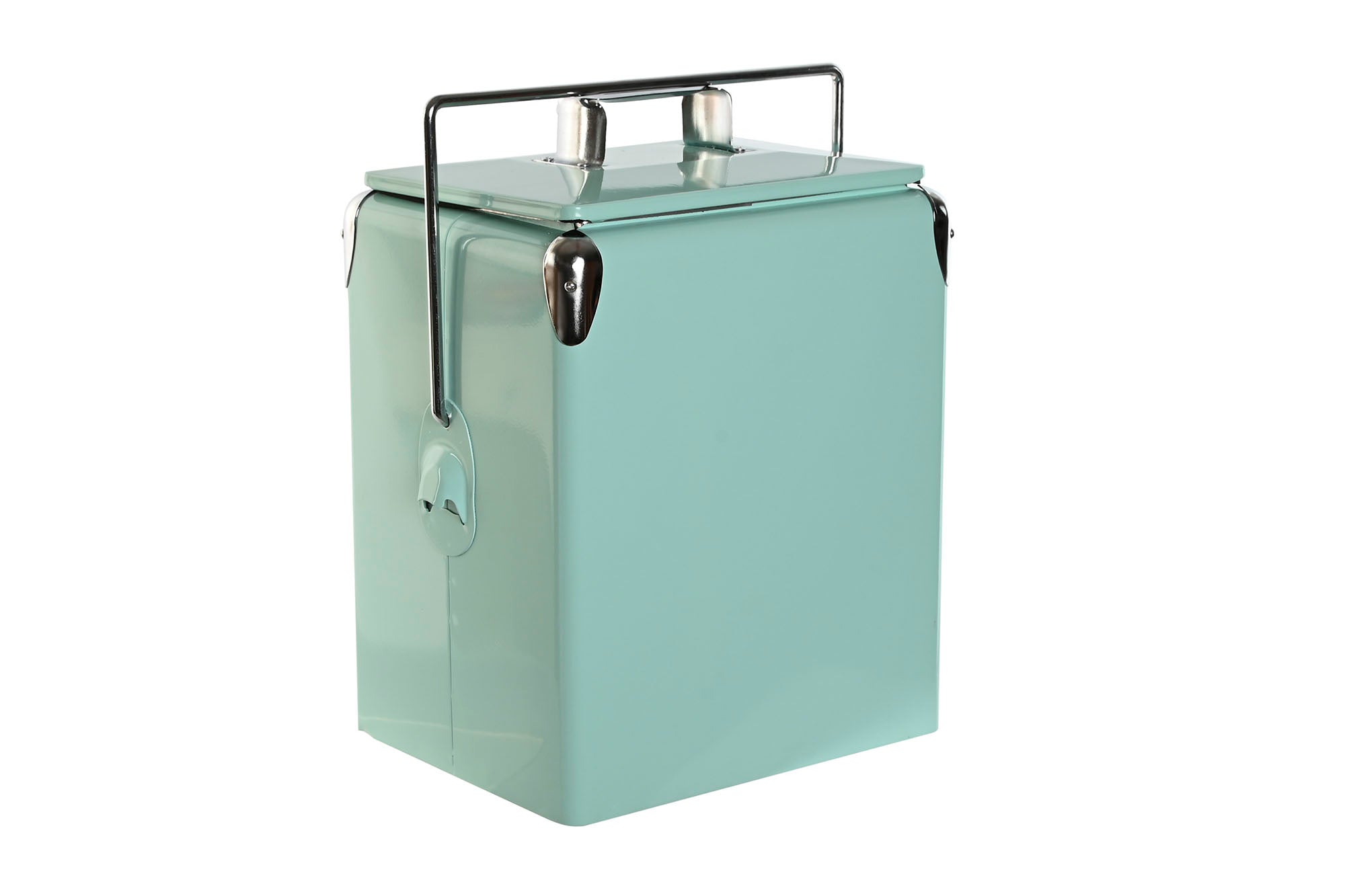 NEVERA METAL PVC 32X24X43 17 LITROS AZUL CELESTE