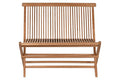 BANCO TECA 100X45X90 PLEGABLE NATURAL MARRON