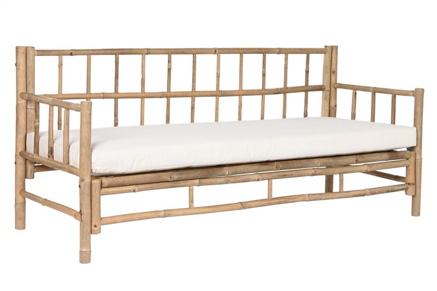 SOFA BAMBU 180X70X80 CON COJIN DESENFUNDABLE