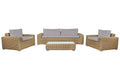 SOFA SET 4 RATAN SINTETICO OLEFINA 222X87X63