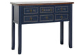 CONSOLA PAULOWNIA 103X35X80 10CAJ, AZUL MARINO