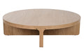 MESA CENTRO ROBLE MDF 121X121X31,5 VENEER NATURAL