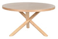 MESA MADERA CAUCHO 137X137X75 NATURAL