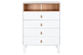 CHIFONIER MDF PU 80X40X117 BLANCO