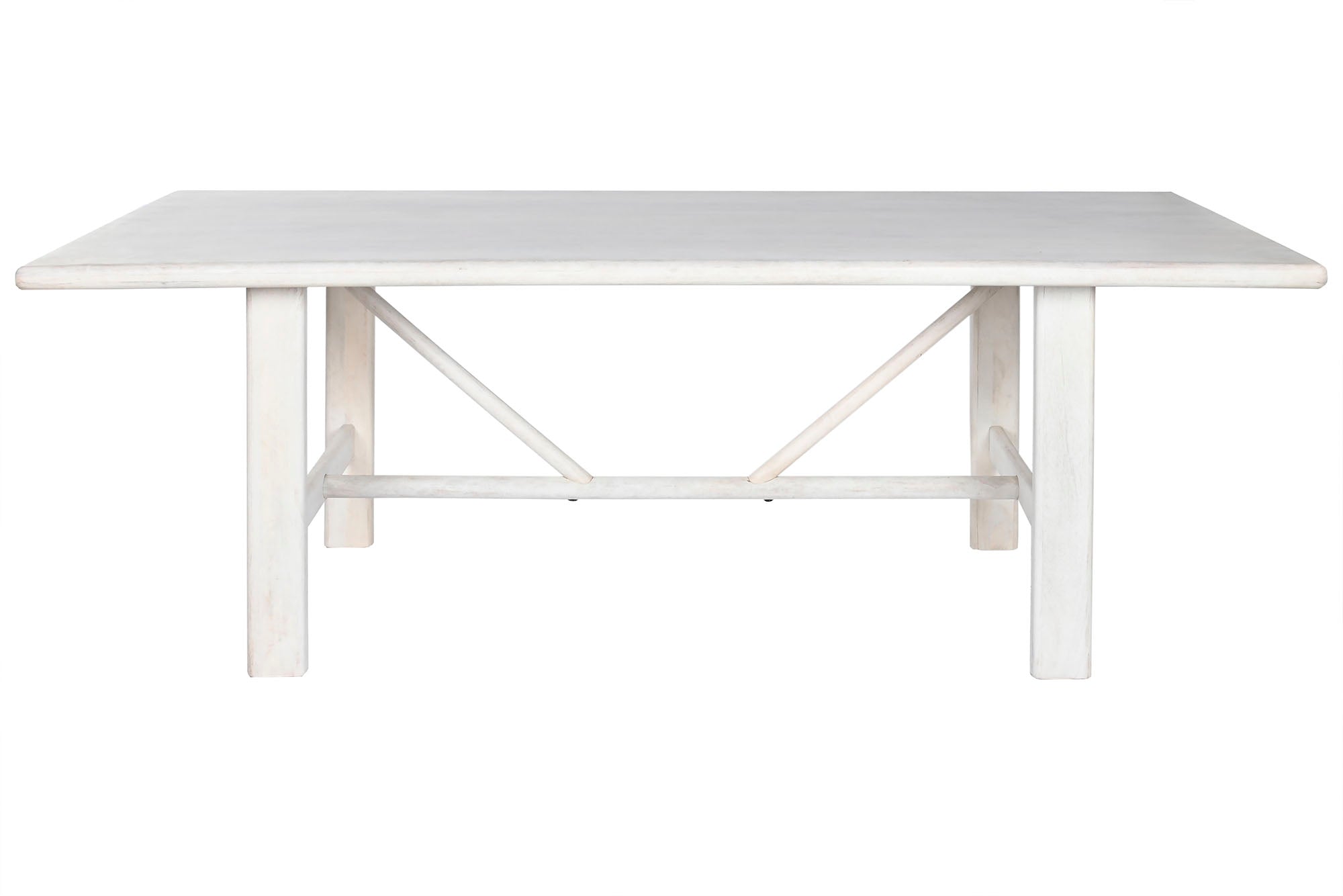 MESA COMEDOR MANGO 213,4X96,5X76,2 BLANCO