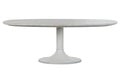 MESA CENTRO METAL MARMOL 120X70X39 BLANCO