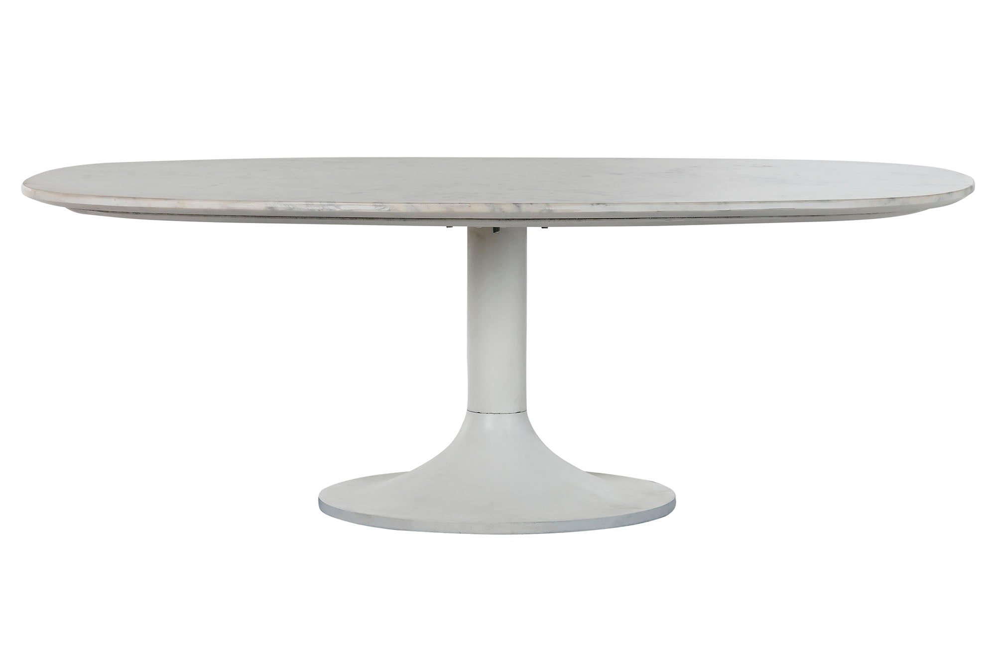 MESA CENTRO METAL MARMOL 120X70X39 BLANCO