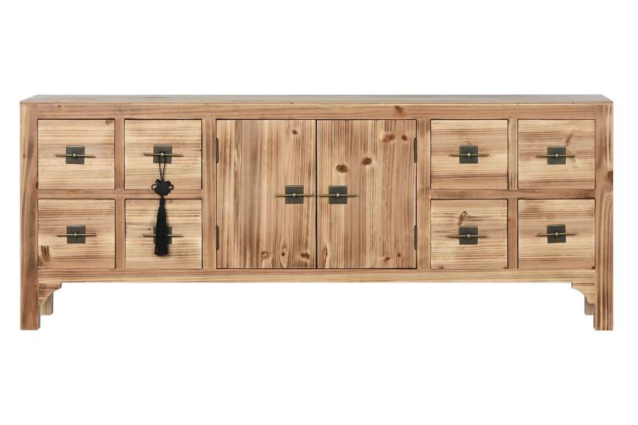 MUEBLE TV ABETO MDF 130X24X51 ORIENTAL NATURAL