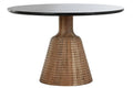 MESA COMEDOR ACACIA MARMOL 115X115X76 NEGRO