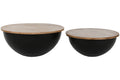 MESA CENTRO SET 2 MANGO METAL 60X60X28