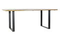 MESA COMEDOR MANGO METAL 200X100X76 NATURAL