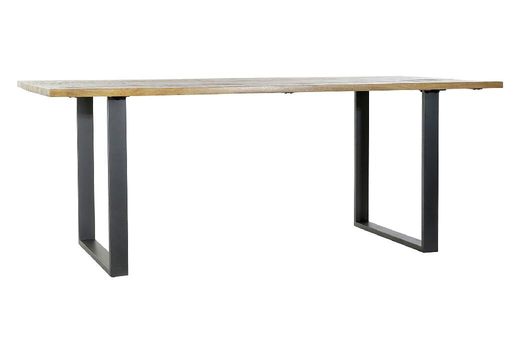 MESA COMEDOR MANGO METAL 200X100X76 NATURAL