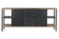 BUFFET ABETO METAL 180X45X80 NATURAL