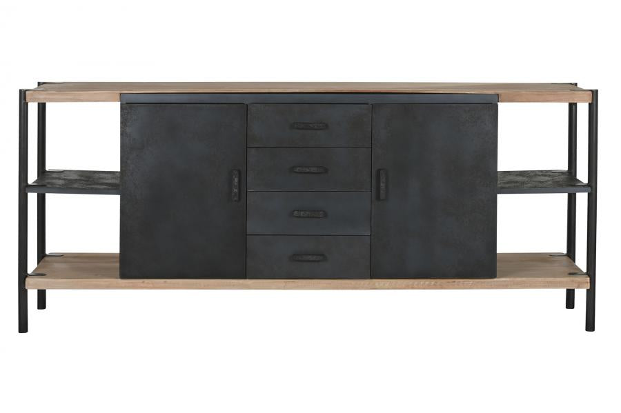 BUFFET ABETO METAL 180X45X80 NATURAL