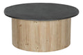MESA CENTRO ABETO 90X90X40 MARRON OSCURO