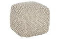 REPOSAPIES LANA ALGODON 45X45X45 TEJIDO A MANO