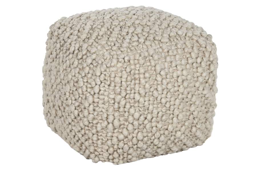 REPOSAPIES LANA ALGODON 45X45X45 TEJIDO A MANO